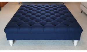 Navy ottoman