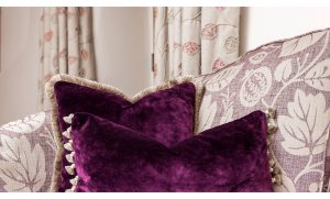 Dark purple luxury cushions