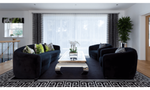 Bradley Collection curtains in living room