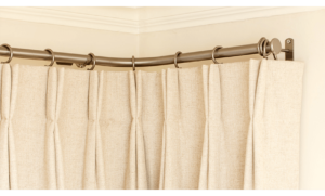 Bradley Collection curved curtain pole