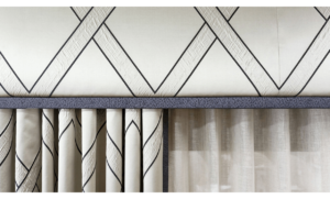 Upholstered pelments and valences