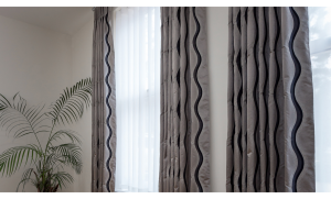 Pinch pleated curtains - Talbot Woods, Bournemouth