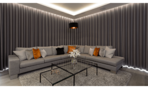 Luxury automatic black out curtains