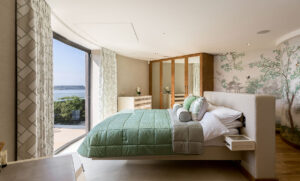 bespoke interior designed master bedroom