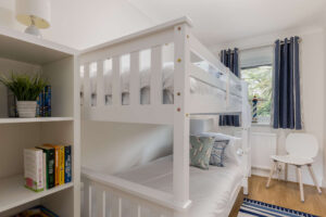 Bespoke modern white bunk bed